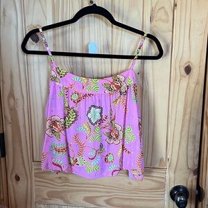 Aerie Pink Floral Tank